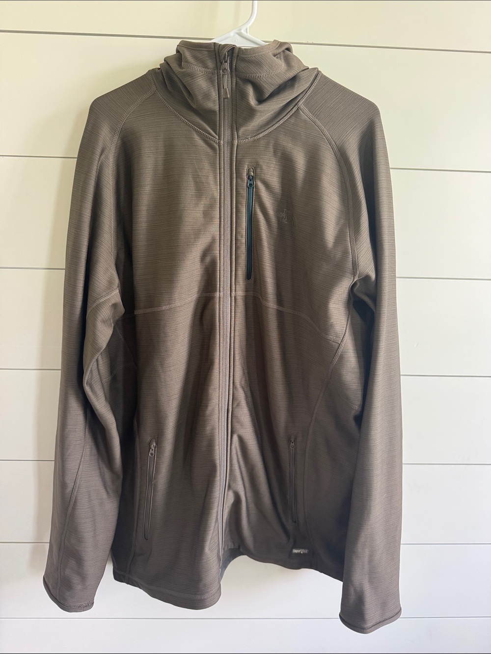 Men's The North Face Brown Full-Zip Hooded Jacket